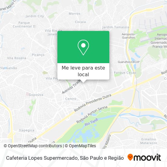 Cafeteria Lopes Supermercado mapa