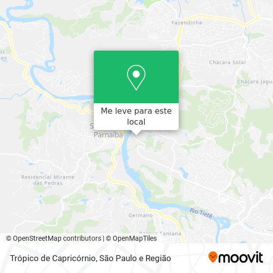 Trópico de Capricórnio mapa