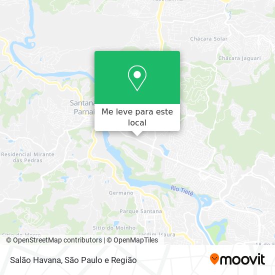 Salão Havana mapa