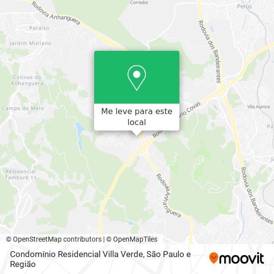 Condomínio Residencial Villa Verde mapa