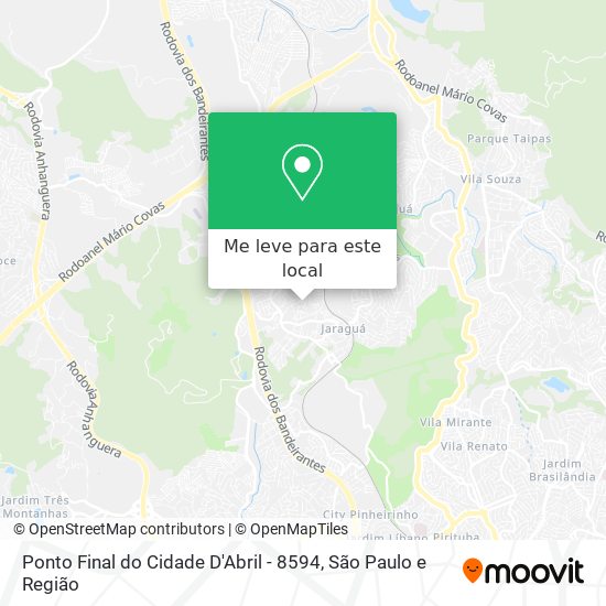 Ponto Final do Cidade D'Abril - 8594 mapa