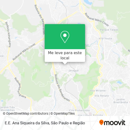 E.E. Ana Siqueira da Silva mapa