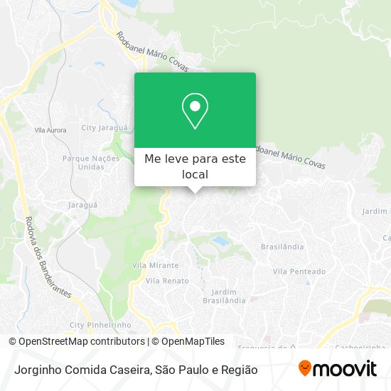 Jorginho Comida Caseira mapa