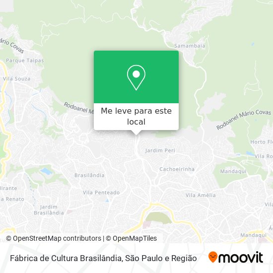 Fábrica de Cultura Brasilândia mapa