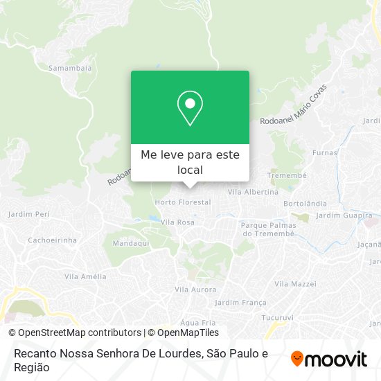 Recanto Nossa Senhora De Lourdes mapa