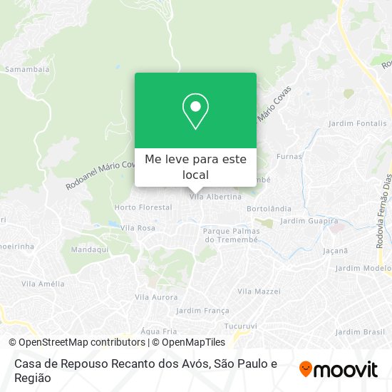 Casa de Repouso Recanto dos Avós mapa