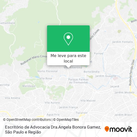 Escritório de Advocacia Dra.Angela Bonora Gamez mapa