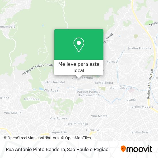 Rua Antonio Pinto Bandeira mapa