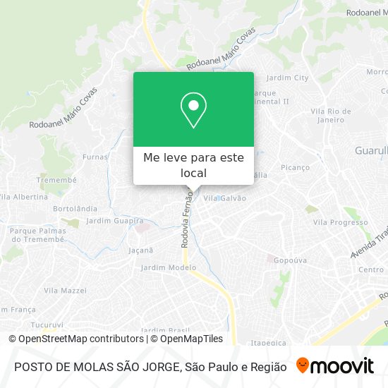 POSTO DE MOLAS SÃO JORGE mapa