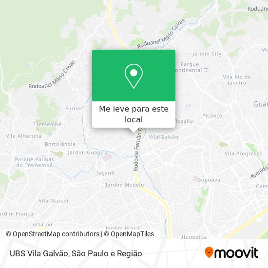 UBS Vila Galvão mapa