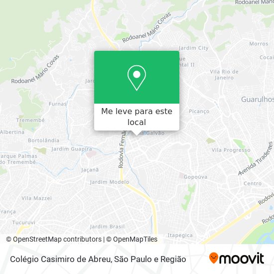 Colégio Casimiro de Abreu mapa