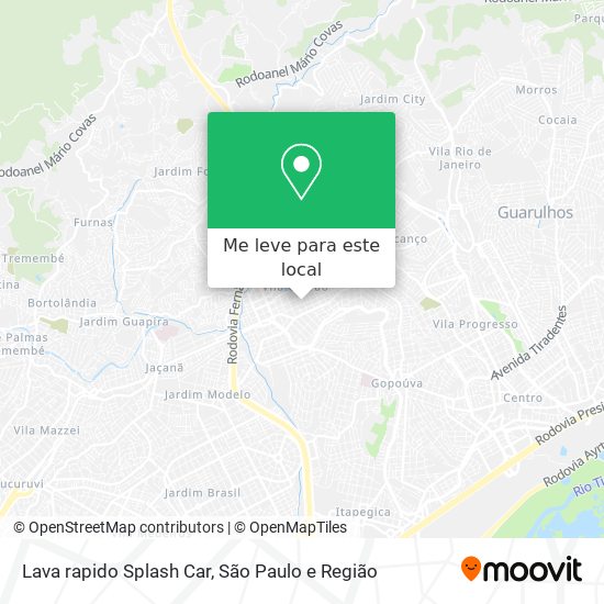 Lava rapido Splash Car mapa