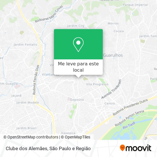 Clube dos Alemães mapa