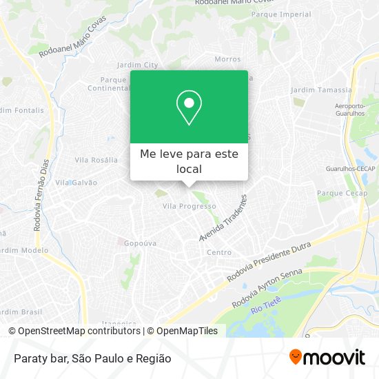 Paraty bar mapa
