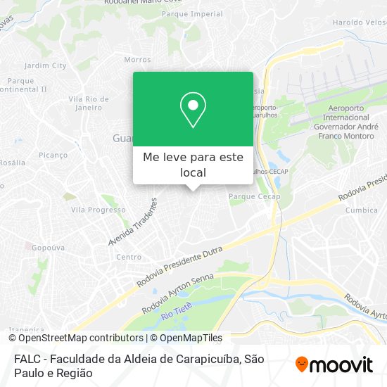 FALC - Faculdade da Aldeia de Carapicuíba mapa