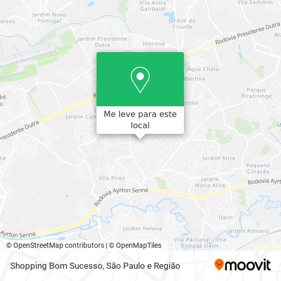 Shopping Bom Sucesso mapa