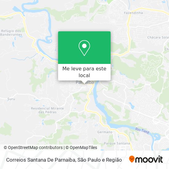 Correios Santana De Parnaiba mapa