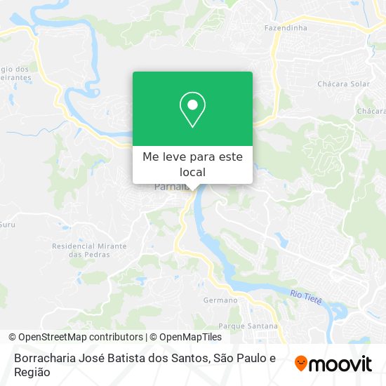 Borracharia José Batista dos Santos mapa
