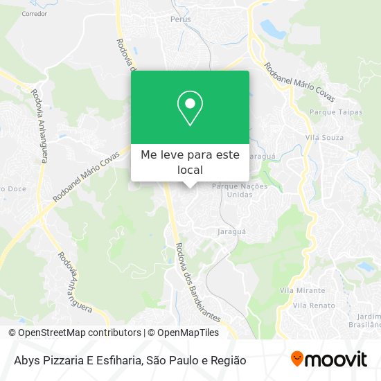 Abys Pizzaria E Esfiharia mapa