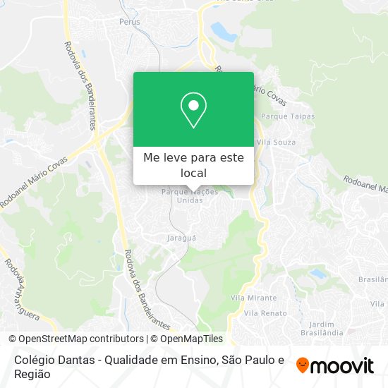 Colégio Dantas - Qualidade em Ensino mapa