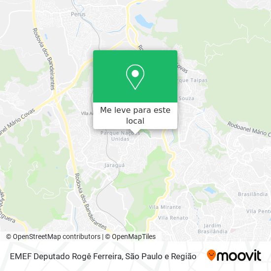 EMEF Deputado Rogê Ferreira mapa
