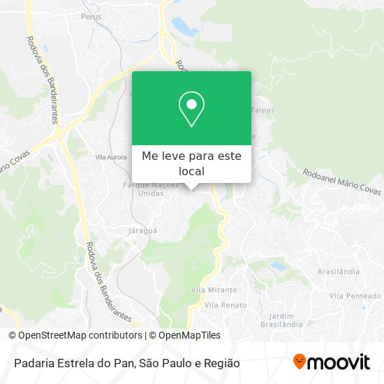 Padaria Estrela do Pan mapa