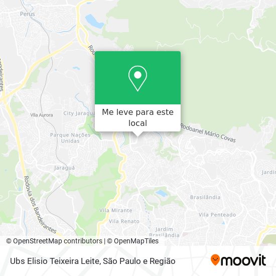 Ubs Elisio Teixeira Leite mapa