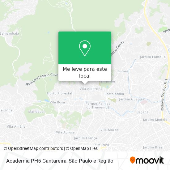 Academia PH5 Cantareira mapa