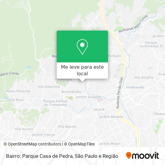 Bairro: Parque Casa de Pedra mapa