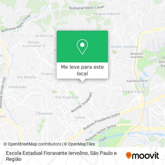 Escola Estadual Fioravante Iervolino mapa