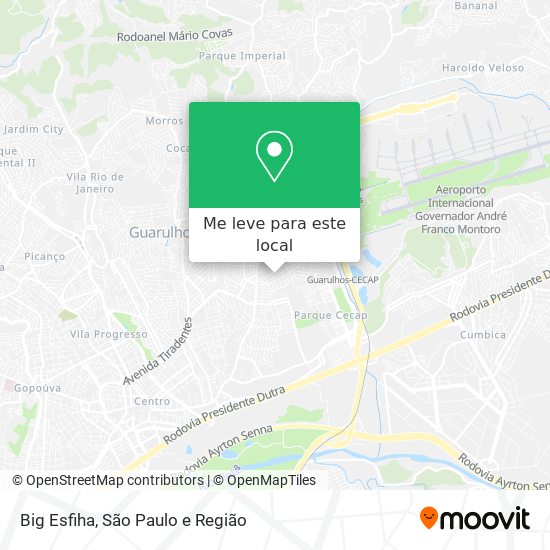 Big Esfiha mapa