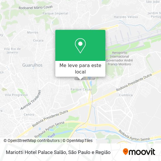 Mariotti Hotel Palace Salão mapa