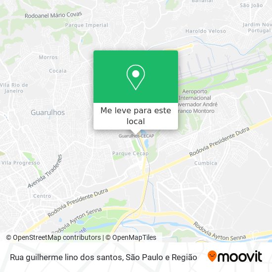 Rua guilherme lino dos santos mapa