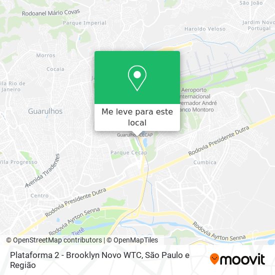 Plataforma 2 - Brooklyn Novo WTC mapa