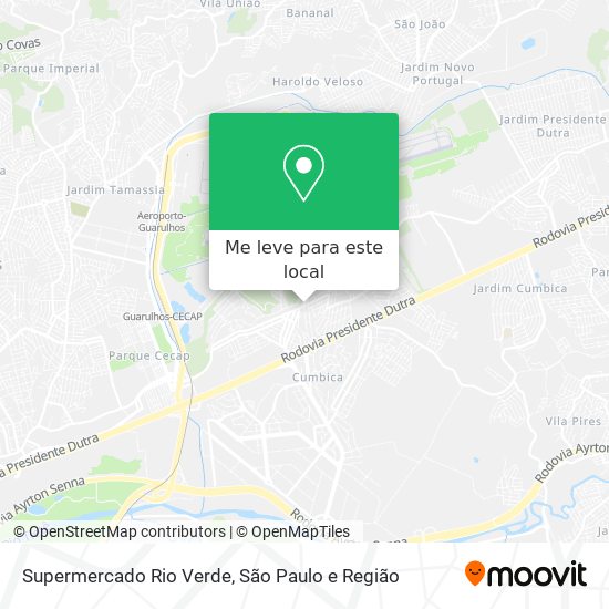 Supermercado Rio Verde mapa