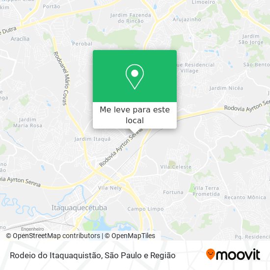 Rodeio do Itaquaquistão mapa