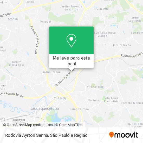 Rodovia Ayrton Senna mapa