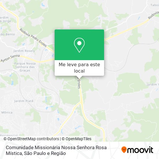 Comunidade Missionária Nossa Senhora Rosa Mística mapa