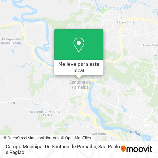 Campo Municipal De Santana de Parnaiba mapa