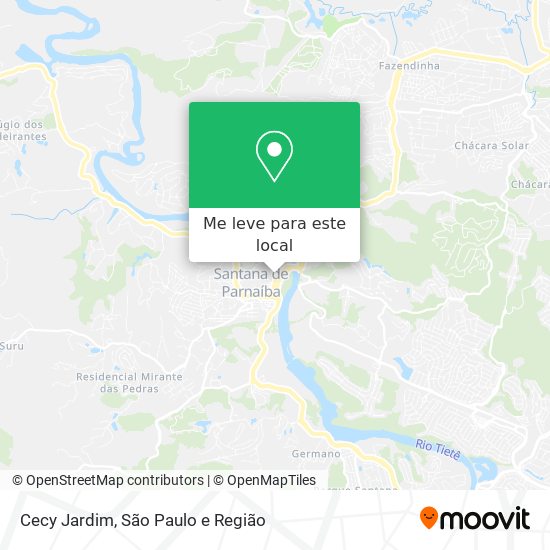 Cecy Jardim mapa