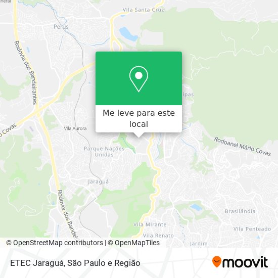 ETEC Jaraguá mapa