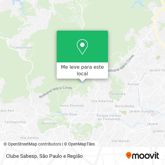 Clube Sabesp mapa
