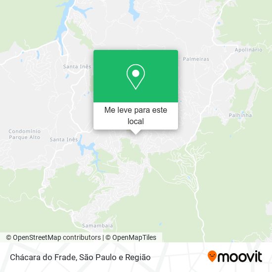 Chácara do Frade mapa