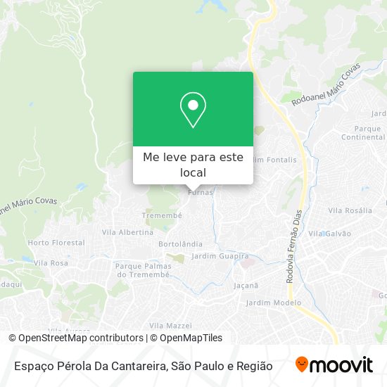 Espaço Pérola Da Cantareira mapa