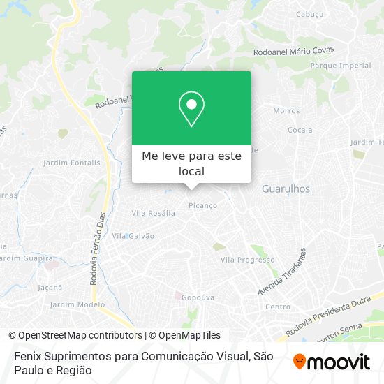 Fenix Suprimentos para Comunicação Visual mapa