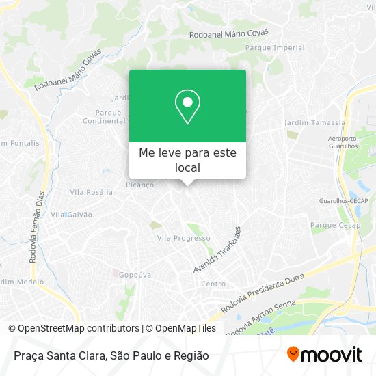 Praça Santa Clara mapa