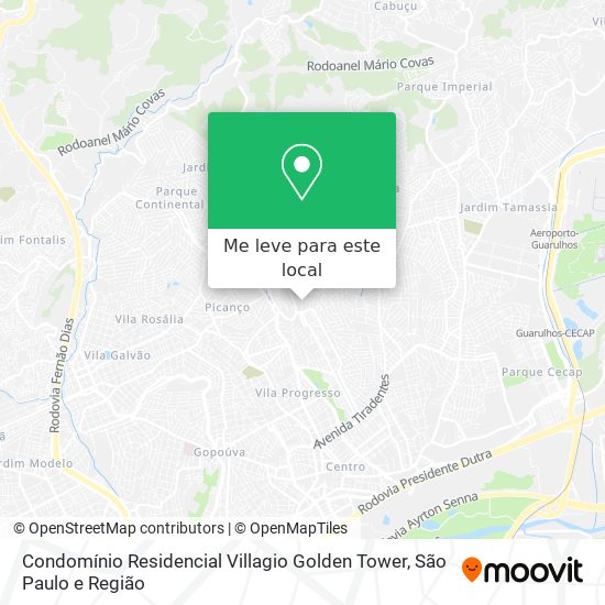 Condomínio Residencial Villagio Golden Tower mapa