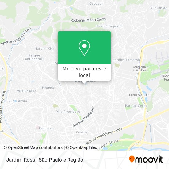 Jardim Rossi mapa