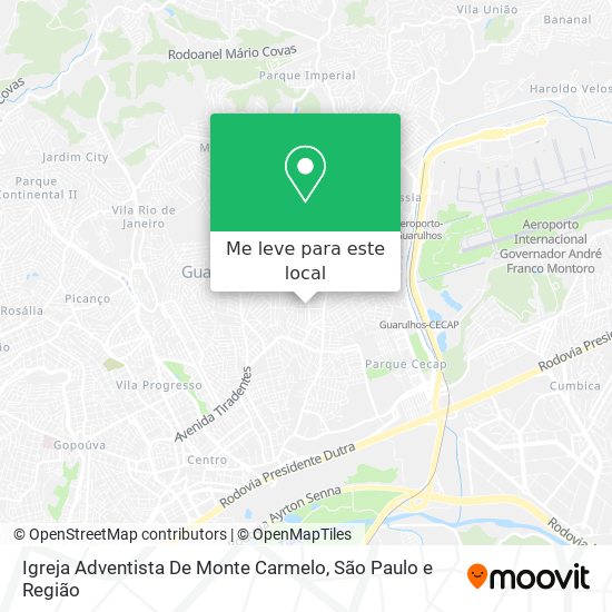 Igreja Adventista De Monte Carmelo mapa