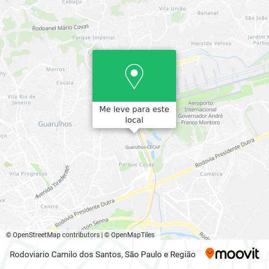 Rodoviario Camilo dos Santos mapa